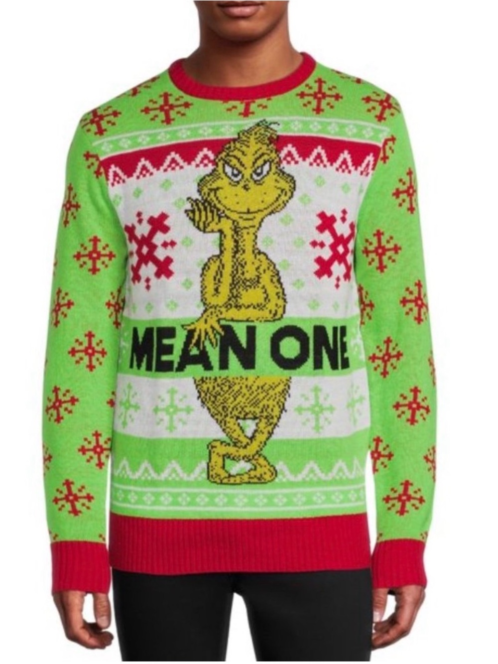 “Mean One" Grinch Ugly Christmas Sweater